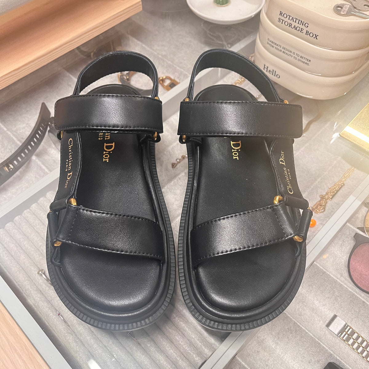 Christian Dior Dad Sandals (Vertical Strap)