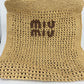 Miu Miu Straw Shoulder Bag