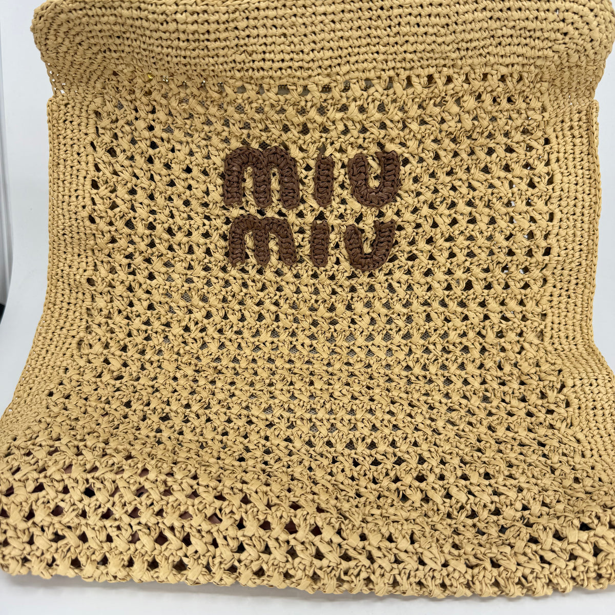 Miu Miu Straw Shoulder Bag