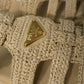Prada Monolith Crochet Cage Sandals (Nude)