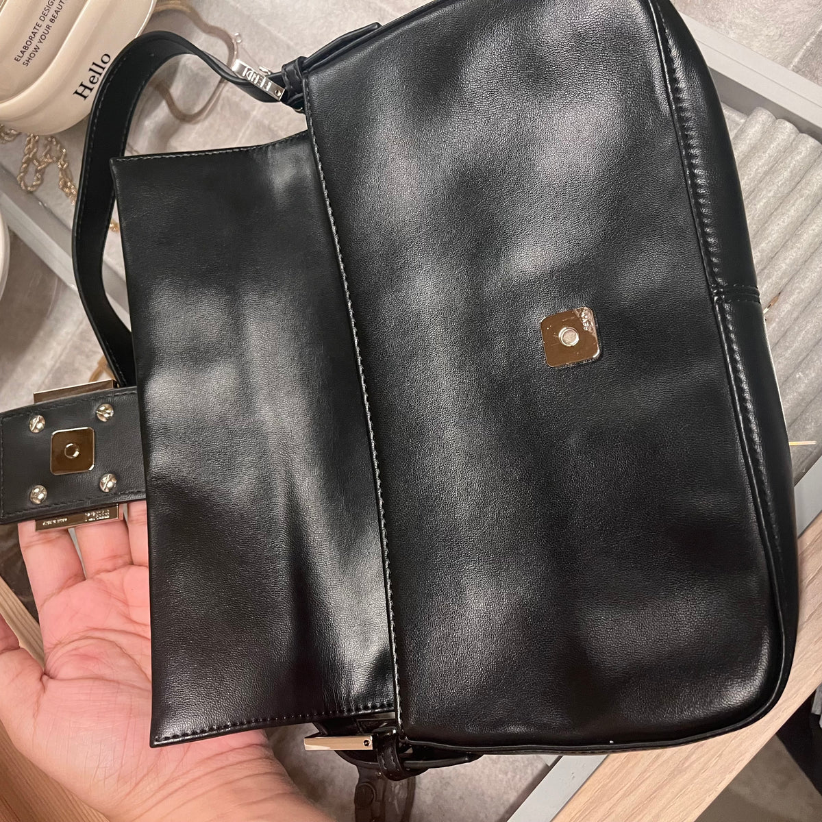 Fendi Leather Baguette