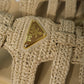 Prada Monolith Crochet Cage Sandals (Nude)