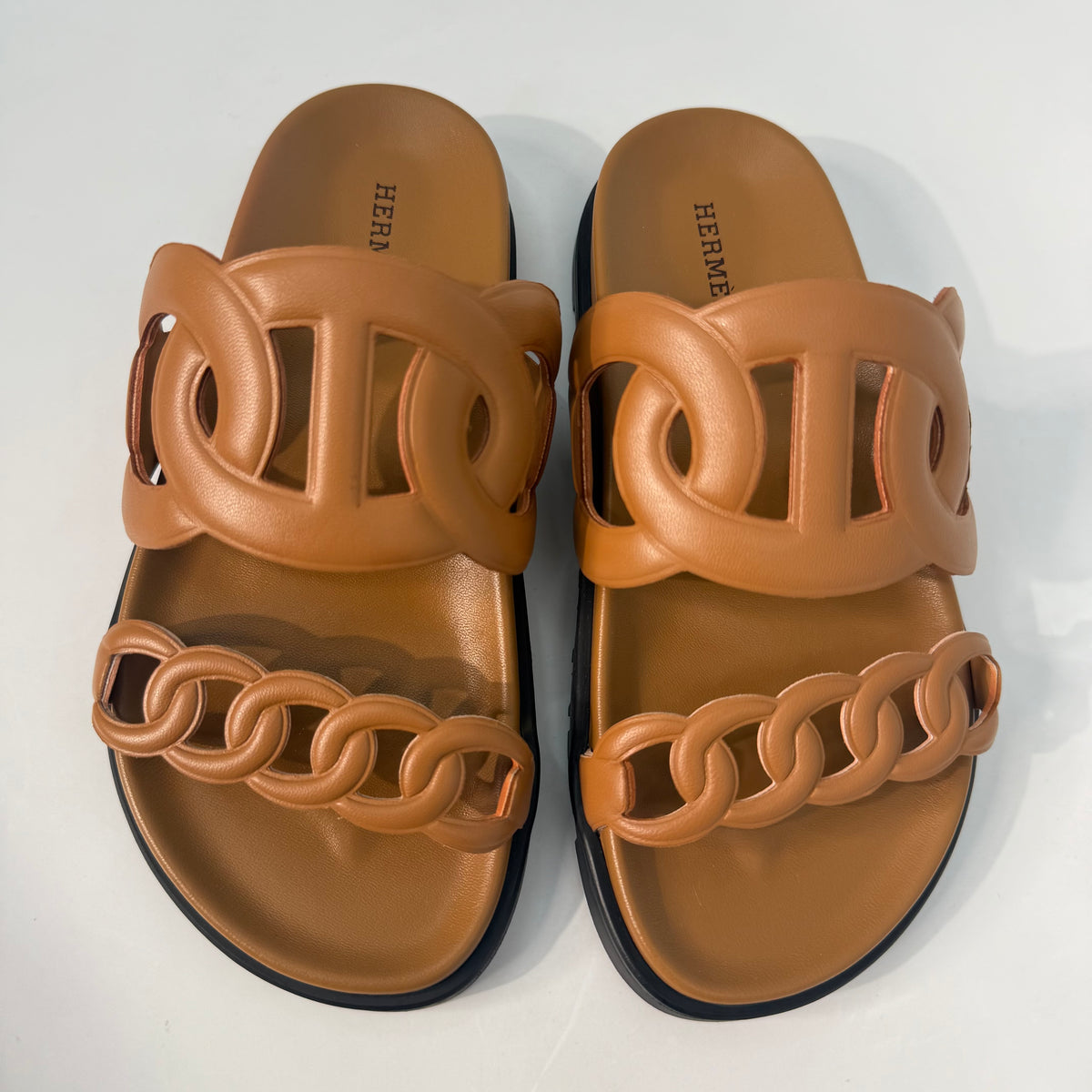 Hermes Extra Sandals Tan