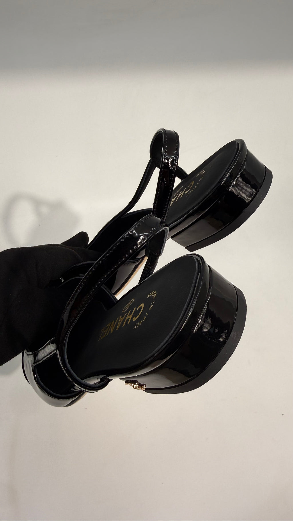 Chanel Slingback Patent Shoes