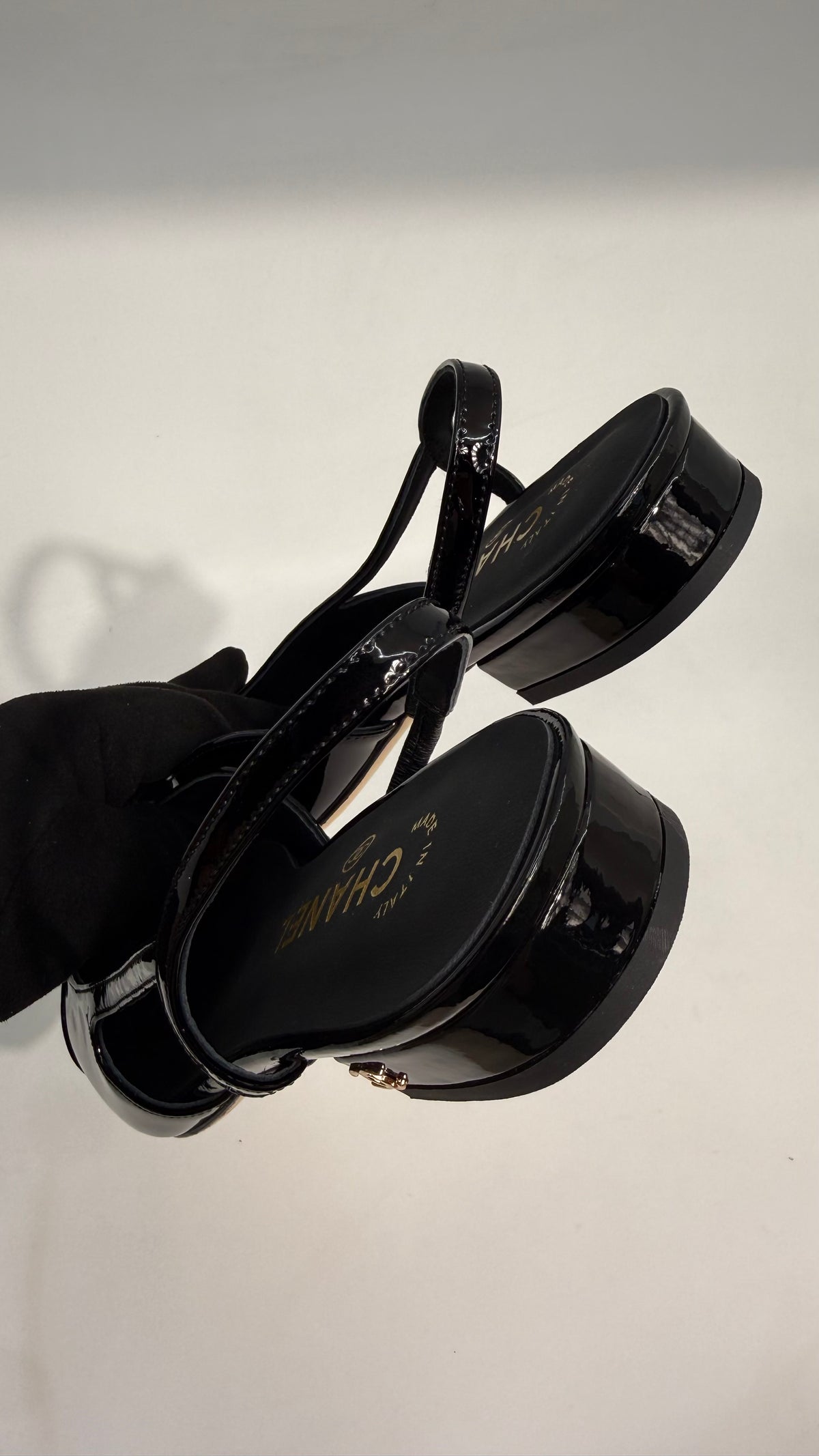Chanel Slingback Patent Shoes