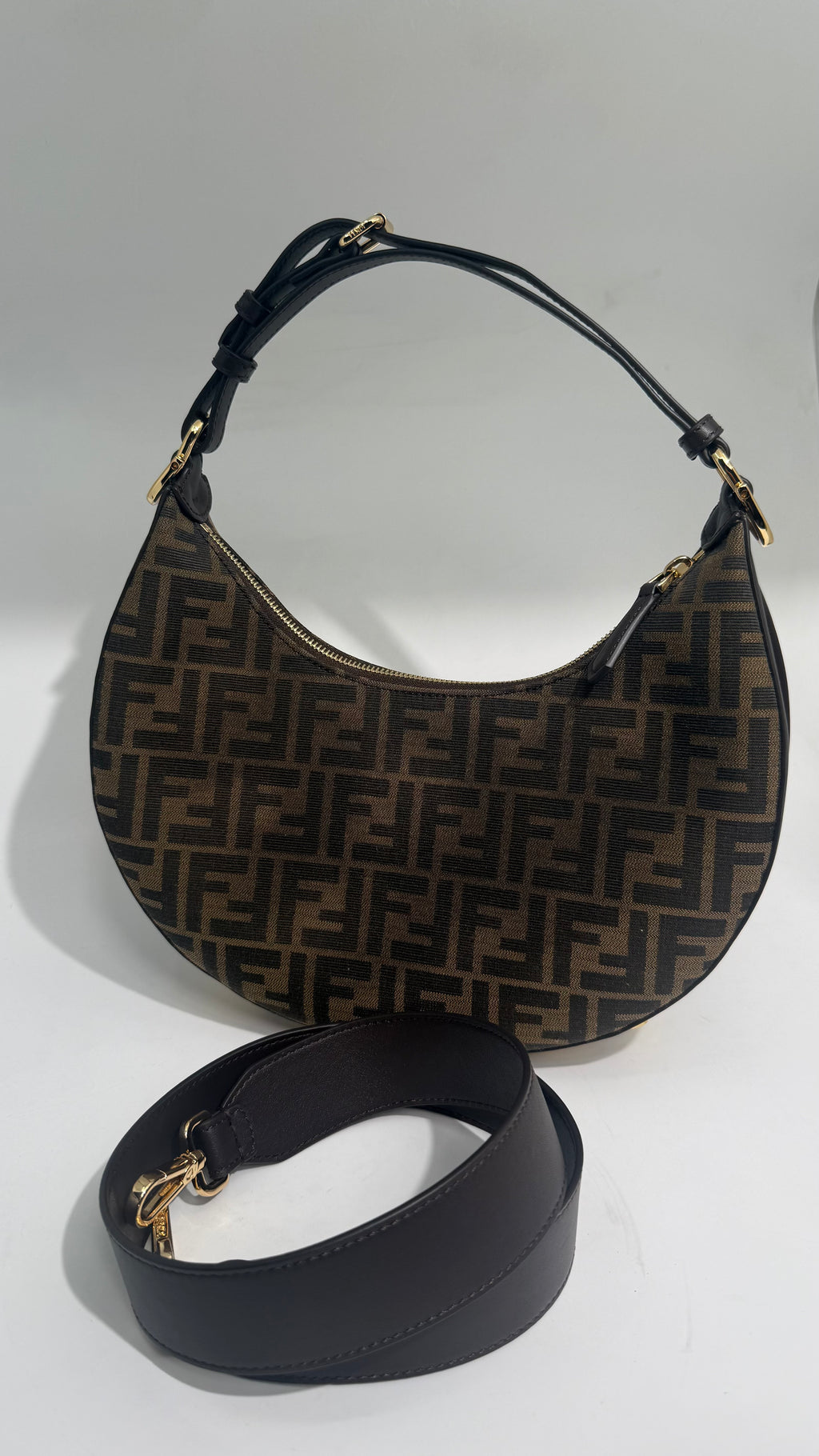 Fendigraphy Crossbody Baguette