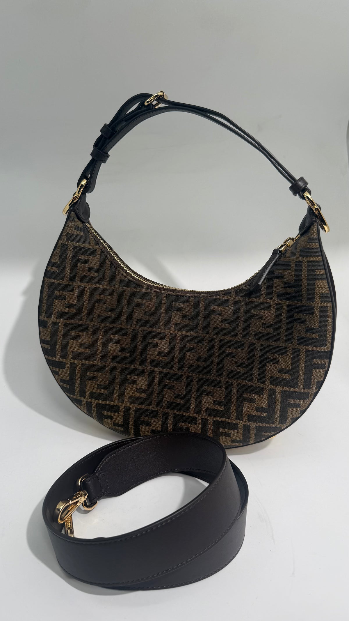 Fendigraphy Crossbody Baguette