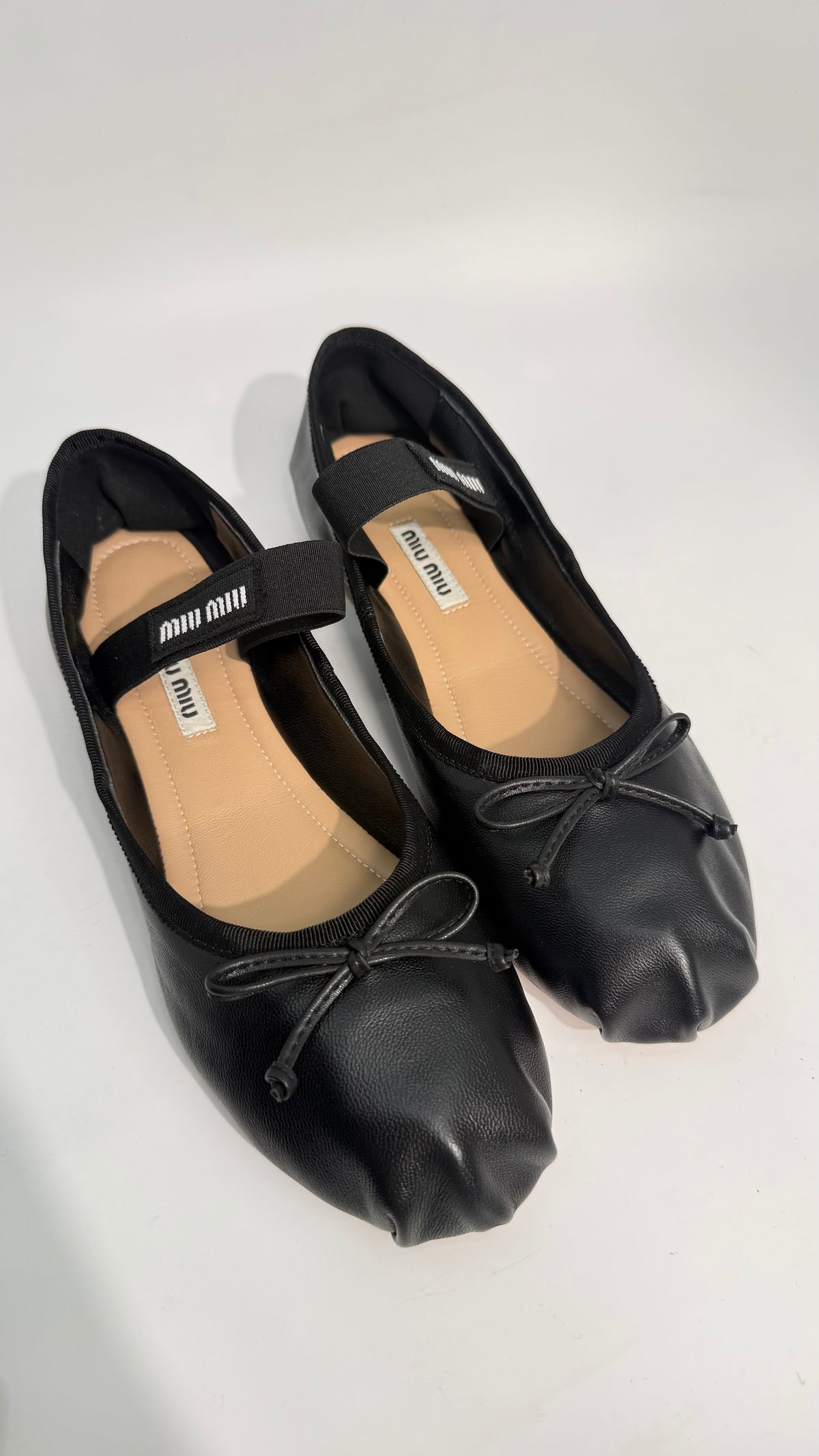 Miu Miu Ballet Leather Flats