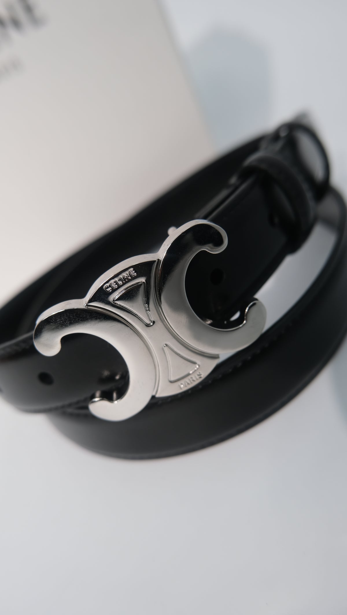 Celine Triomphe Belt (SHW)