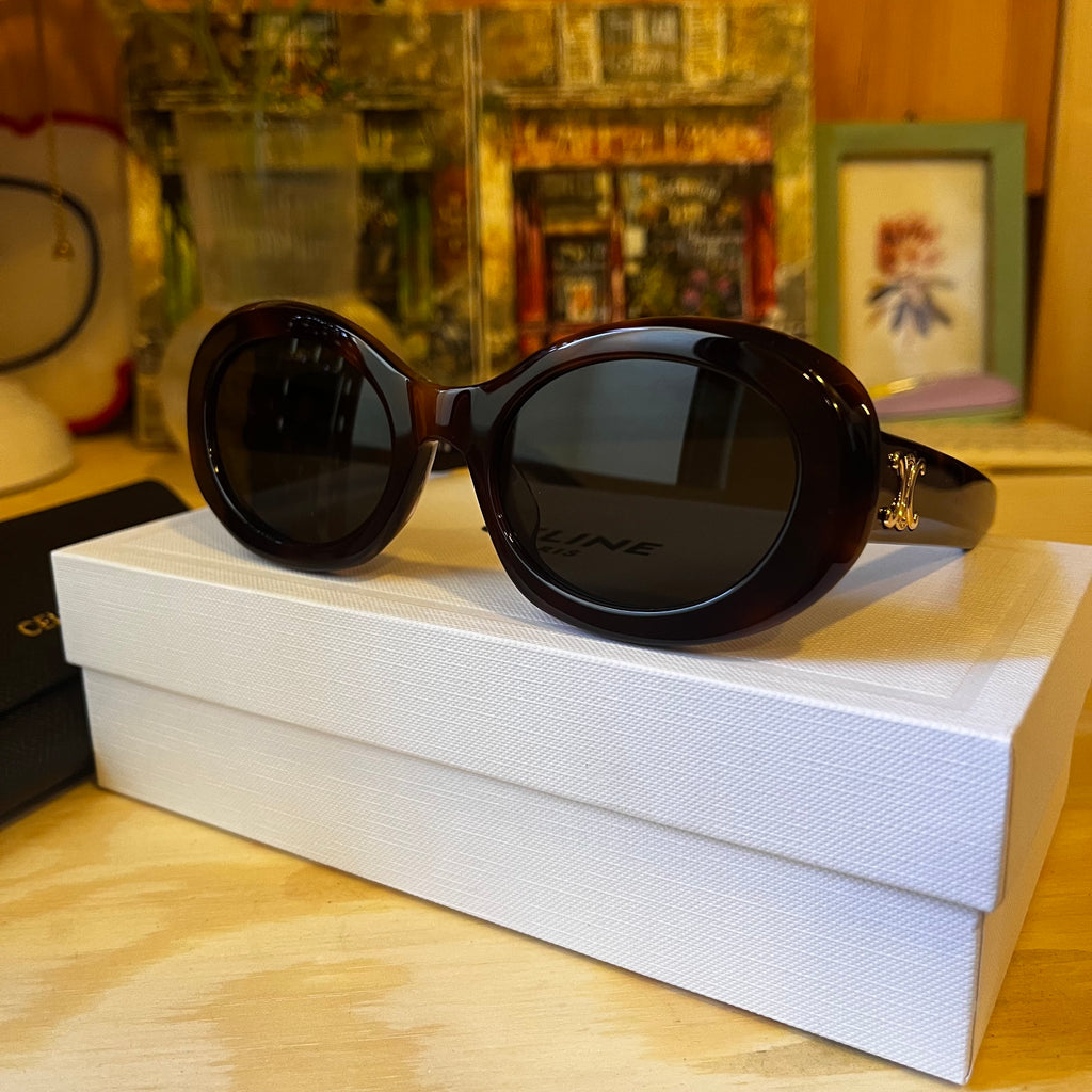 Celine Smoke Sunglasses (Tiger Brown)