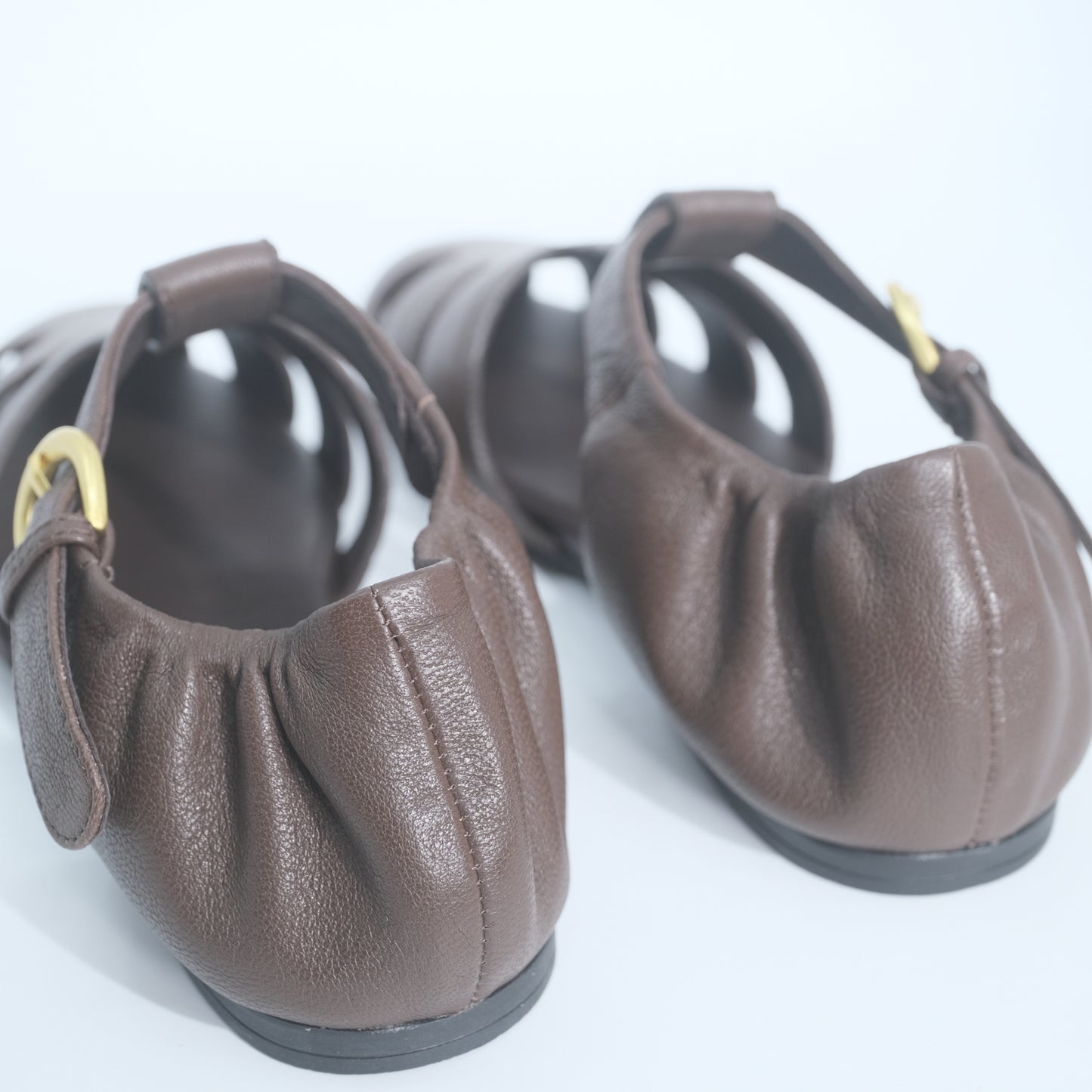 Miu Miu Mary Jane Flats (Maroon)