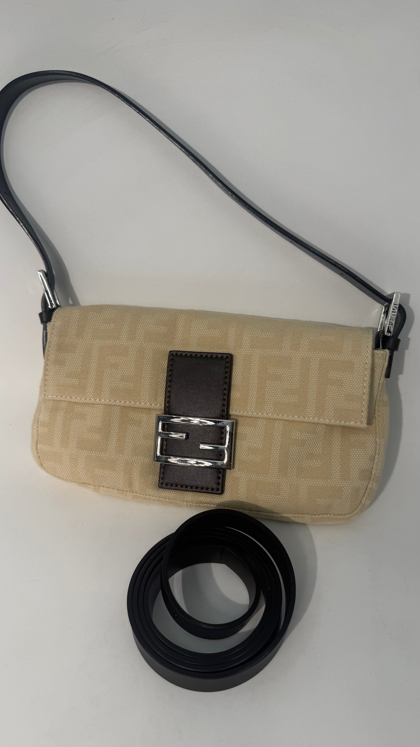 Fendi Monogram Baguette/Crossbody