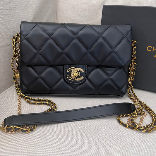 Chanel VIP Make Up Quilted Chain Crossbody