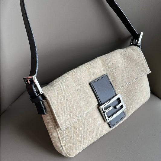 Fendi Baguette White Tote