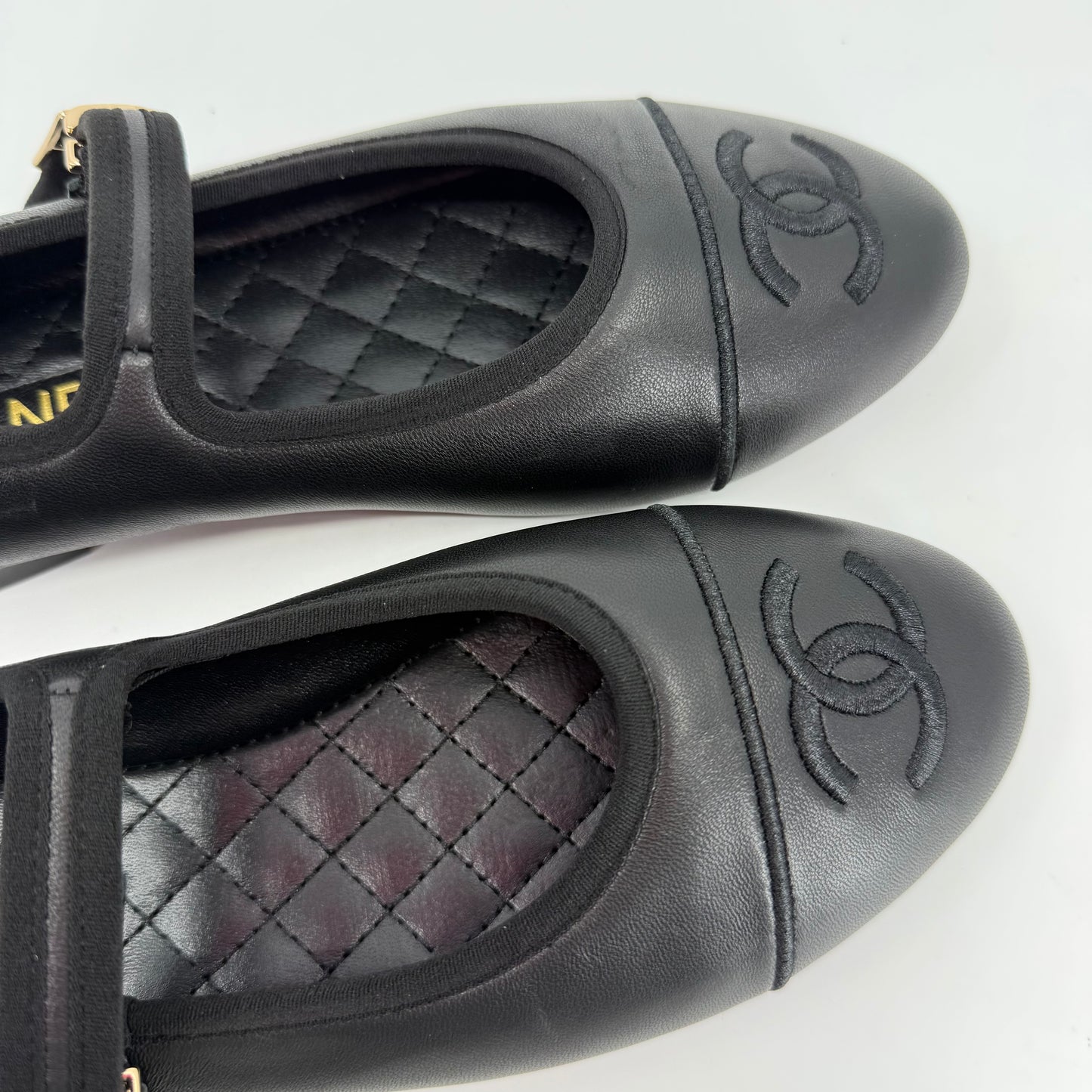 Chanel Mary Jane Black Ballet Shoes