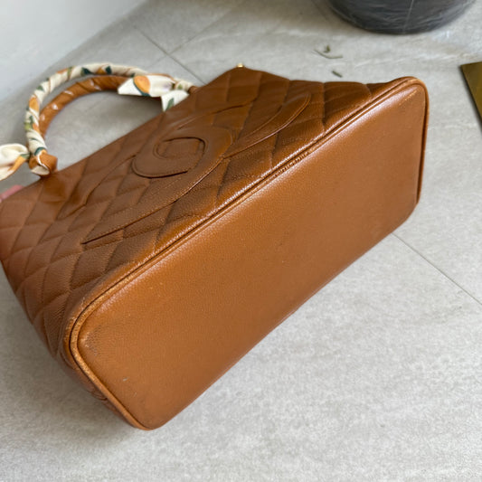 Chanel Medallion Tan Tote