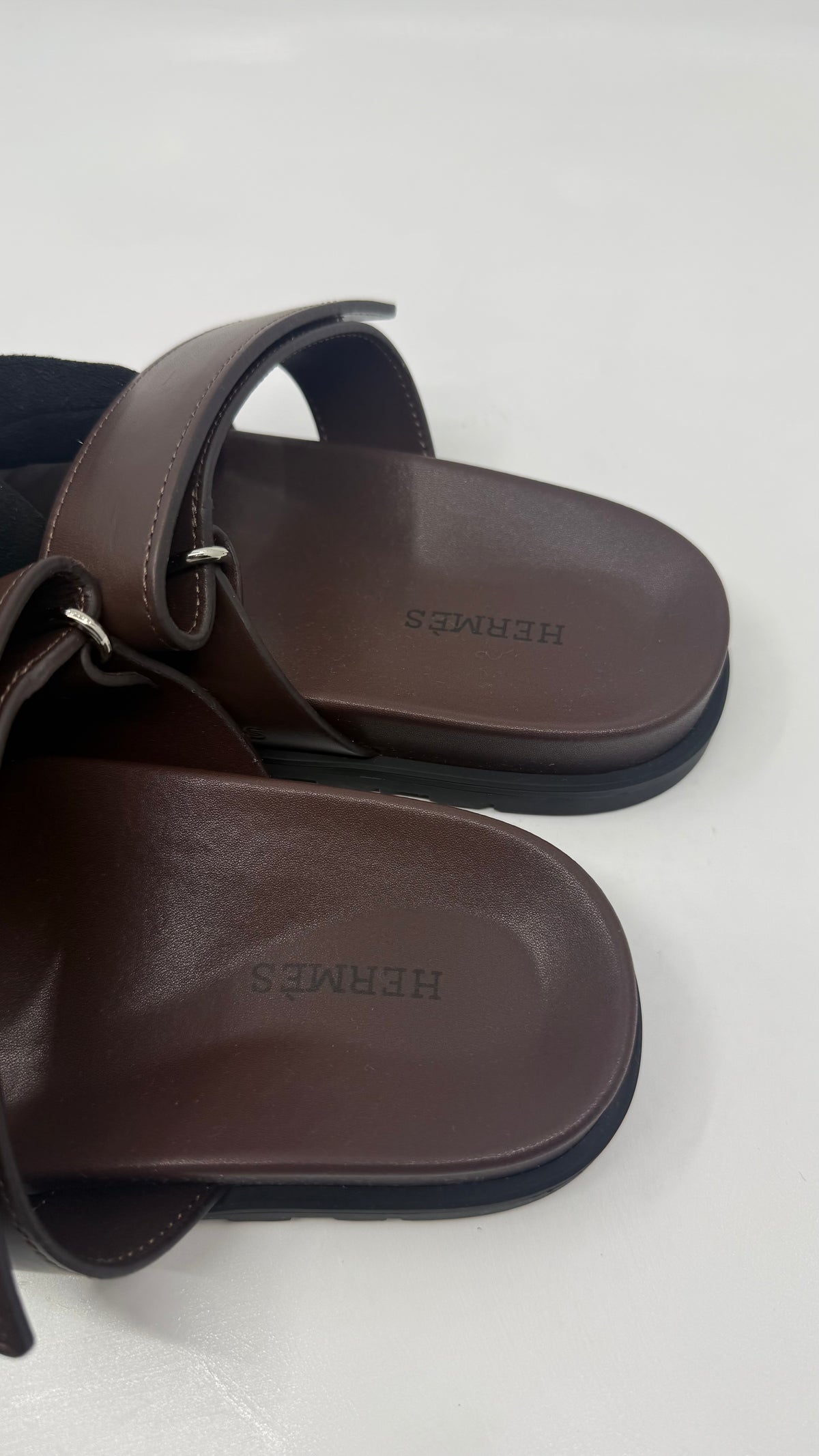 Hermes Chypre Brown Sandals