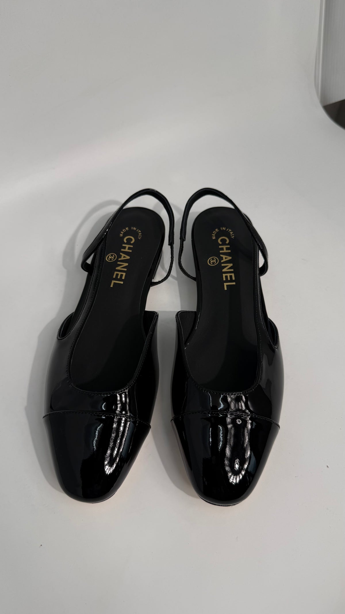 Chanel Slingback Patent Shoes