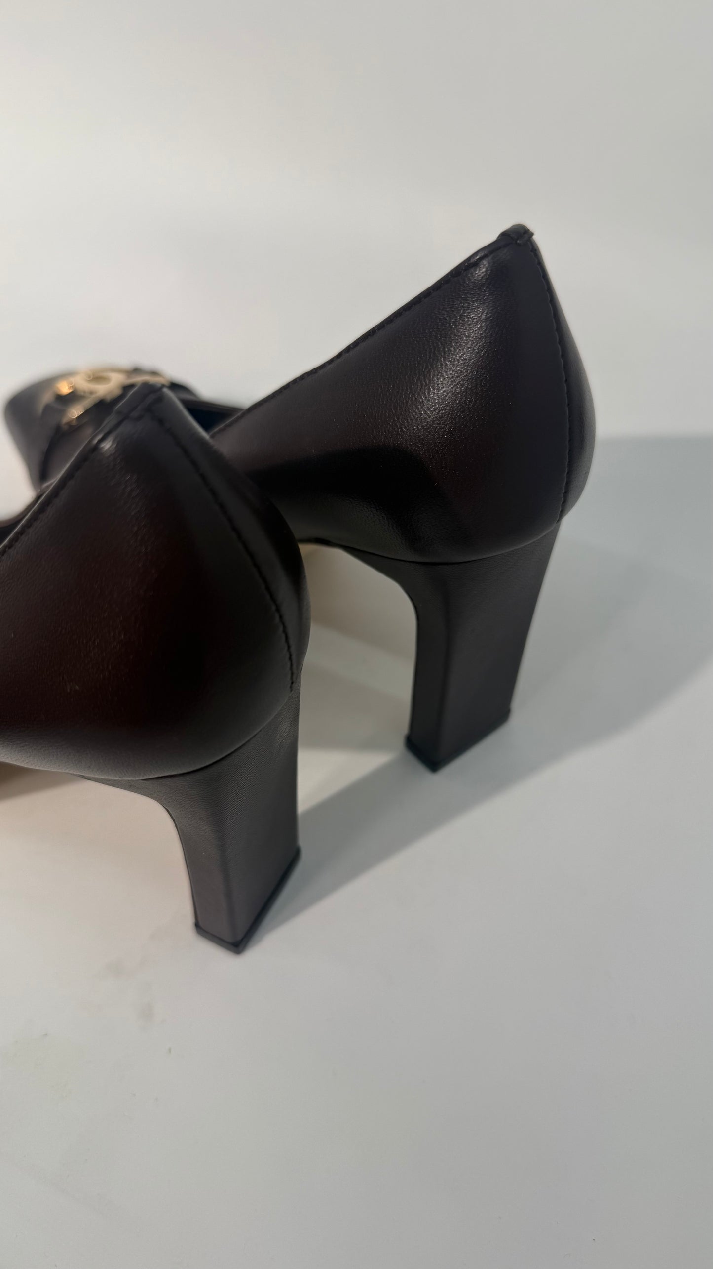 Chanel Square Cap Toe Pumps