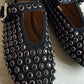 Alaia Black Crystal Flats