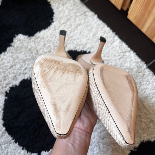 Christian Dior Nude Kitten Heels