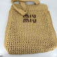 Miu Miu Straw Shoulder Bag