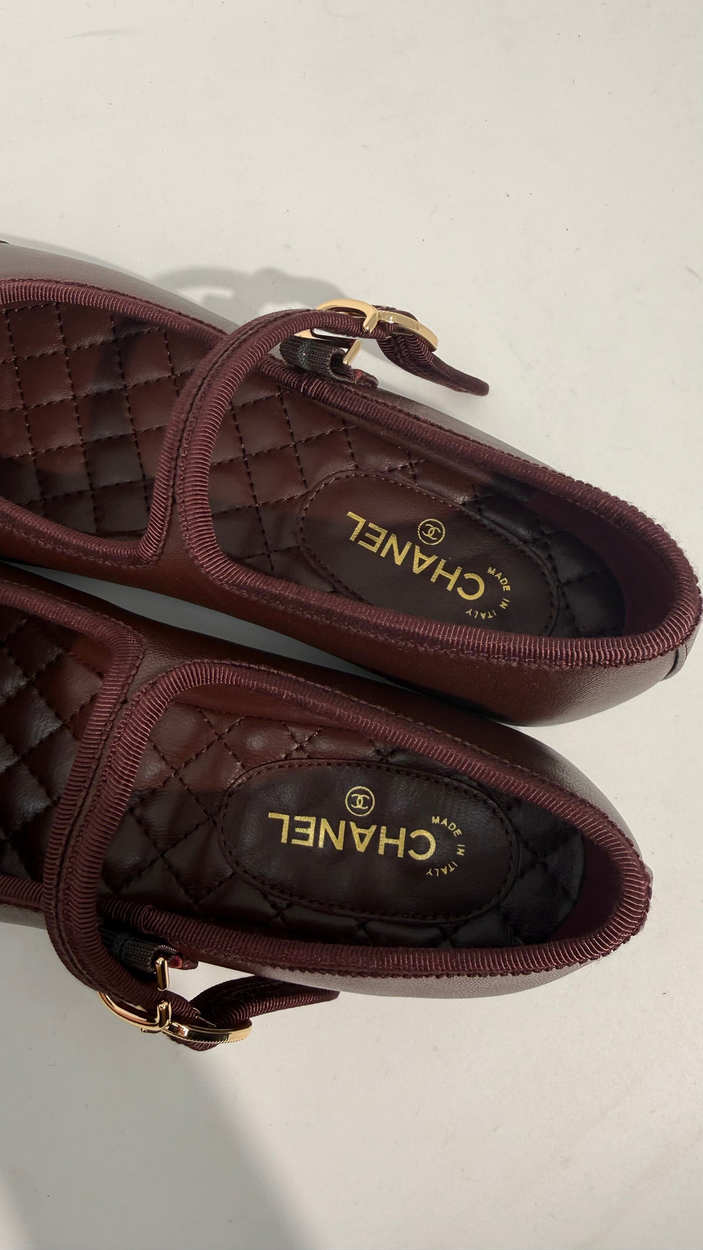 Chanel Mary Jane Ballet Shoes (Brown)