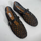 Alaïa Fishnet Woven Leather Mary Jane Ballet