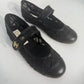 Chanel Lambskin Fabric Mesh Quilted Mary Jane Cap Toe Flats