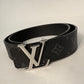 Louis Vuitton LV Initiales Reversible Belt in Monogram Eclipse