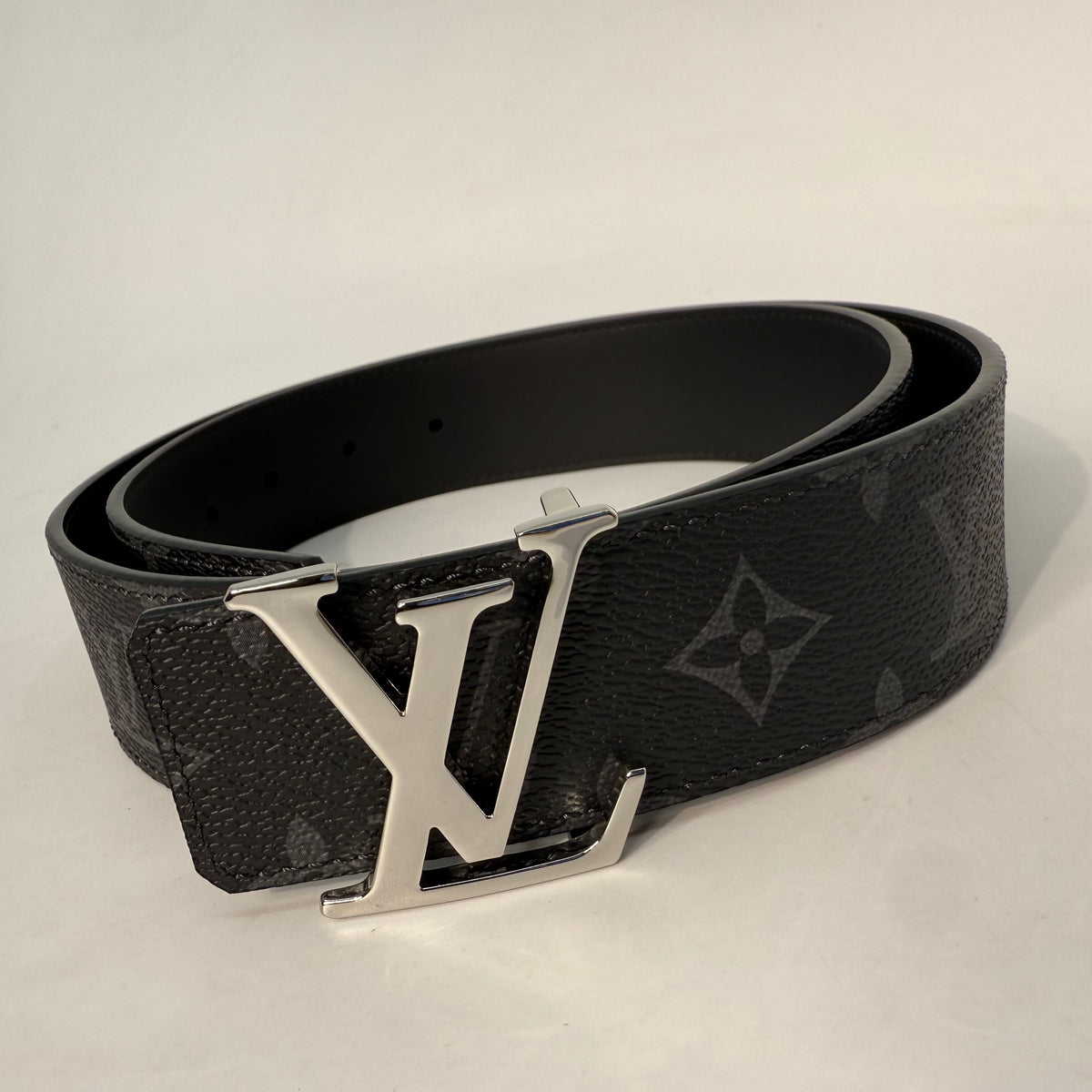 Louis Vuitton LV Initiales Reversible Belt in Monogram Eclipse