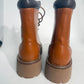 Celine Leather Lace-Up Boots