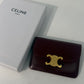 Celine Maroon Cardholder