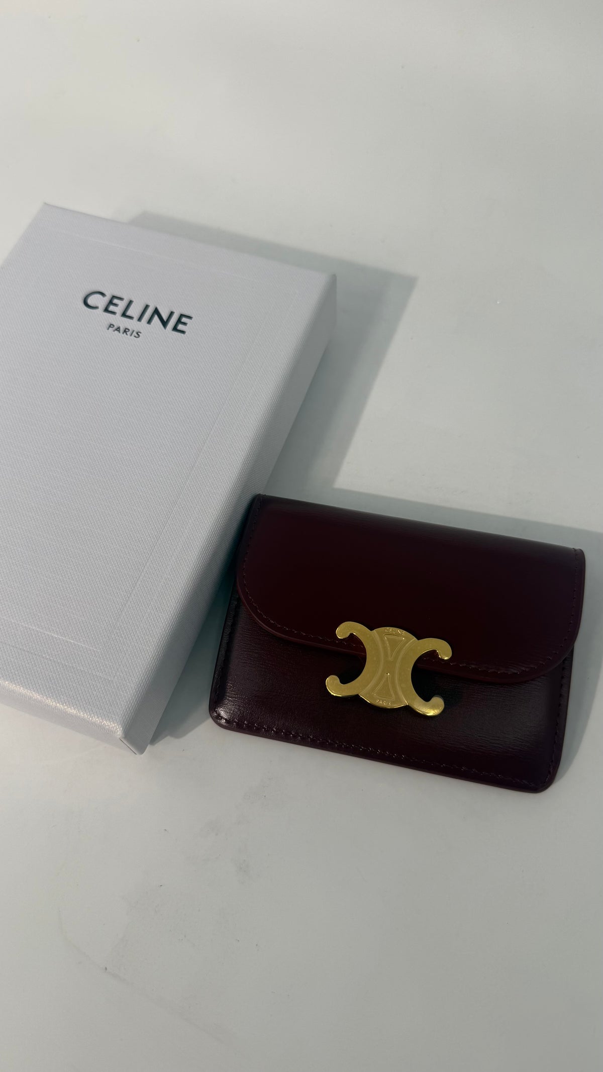 Celine Maroon Cardholder