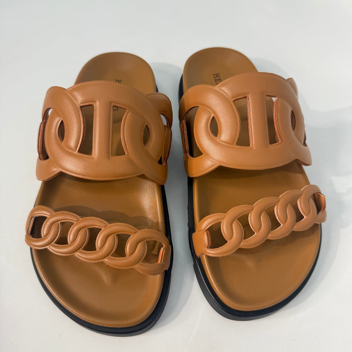 Hermes Extra Sandals Tan