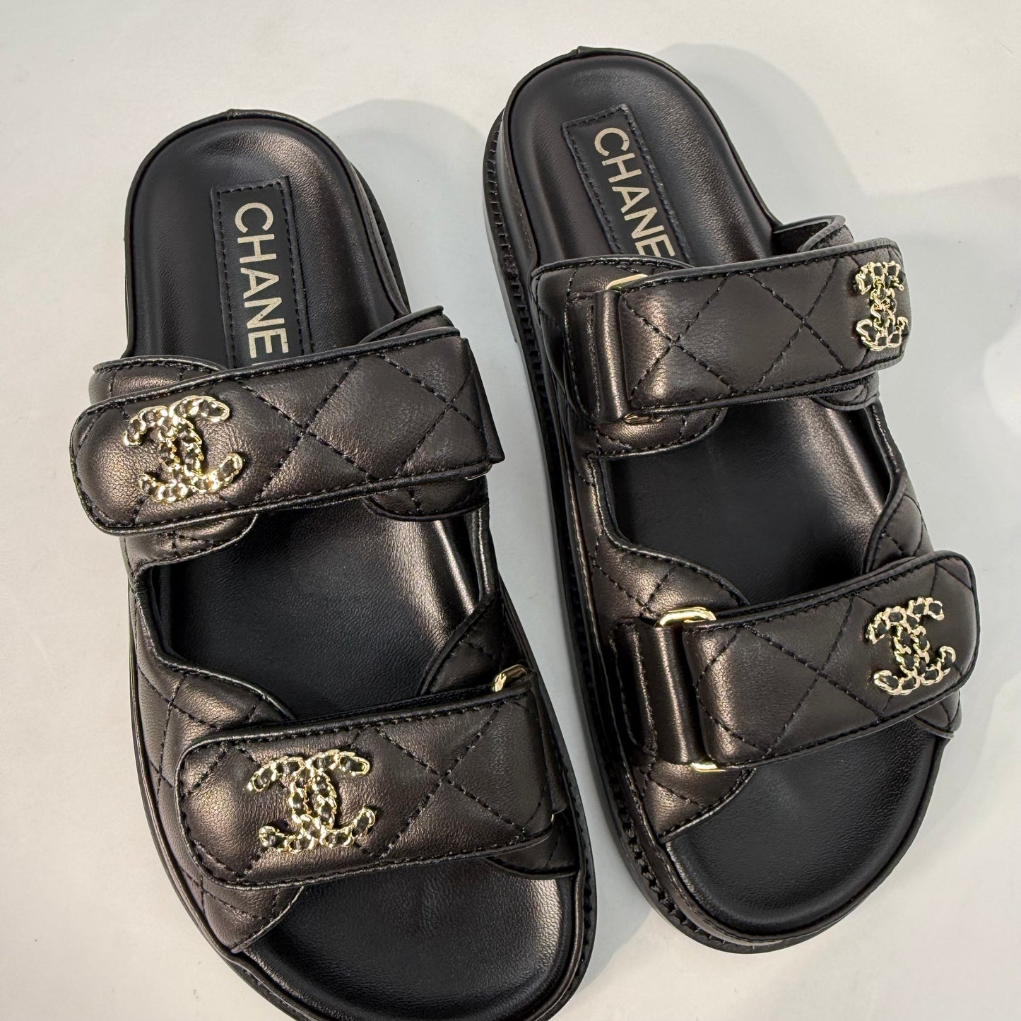 Chanel Dad Sandals (Black) no strap