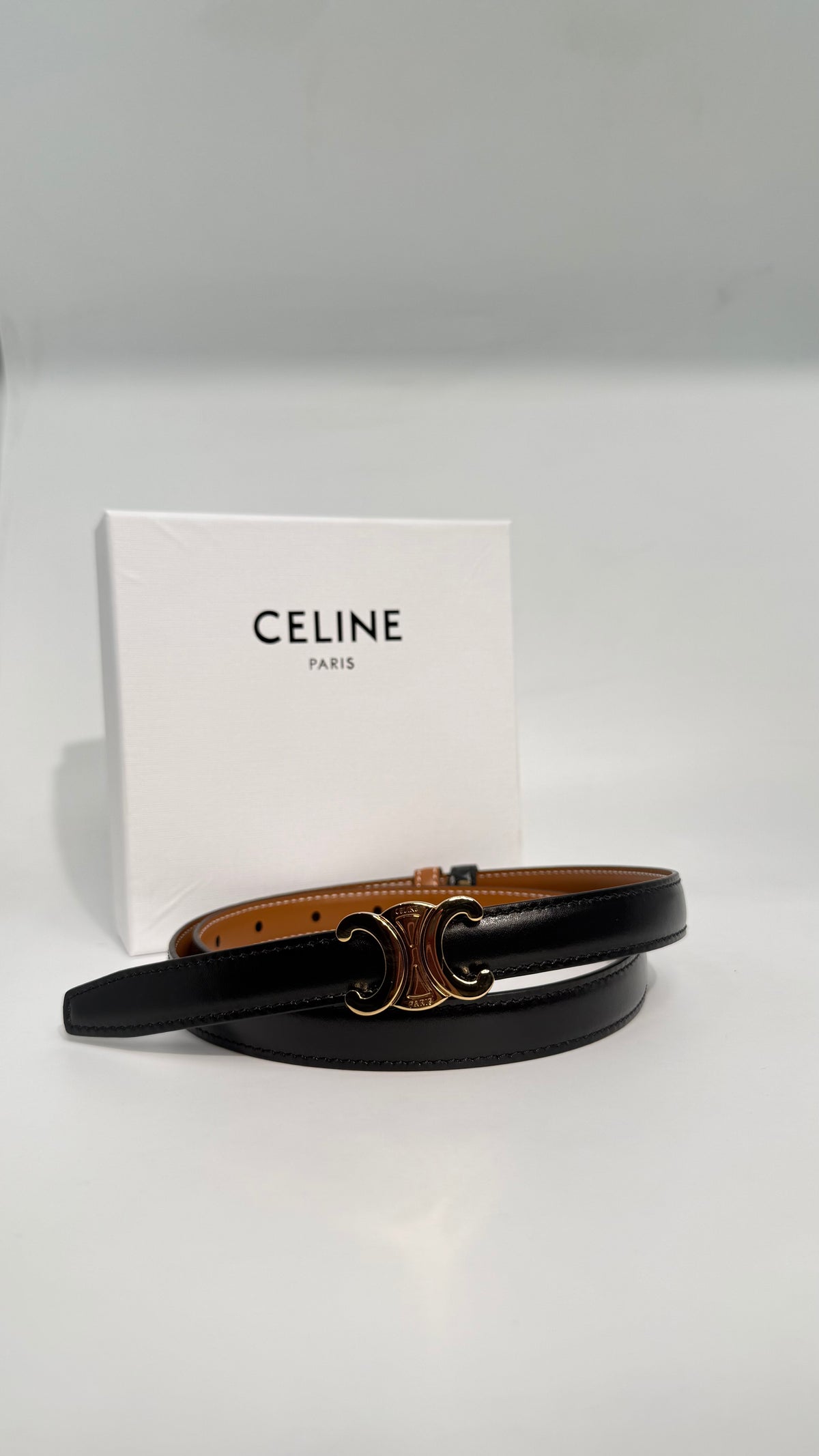 Celine Triomphe Reversible Belt