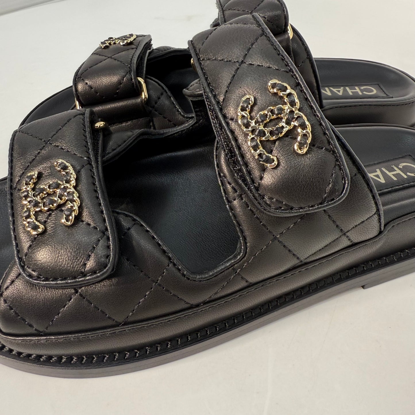 Chanel Dad Sandals (Black) no strap