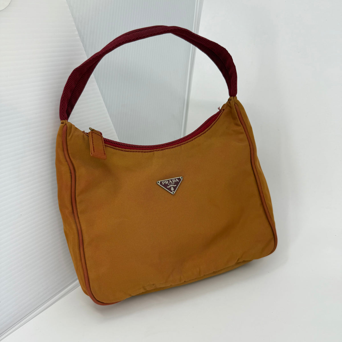 Prada Burnt Orange Baguette