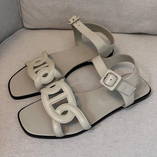 Hermes Feliz Sandal (Cream)