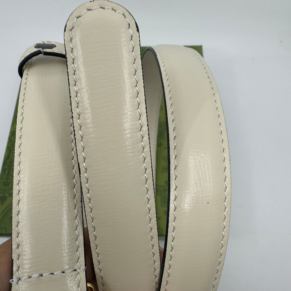 Gucci GG Belt White