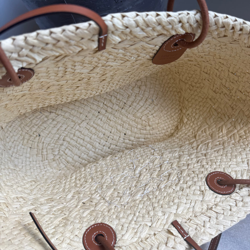 Loewe Anagram Raffia Basket Bag