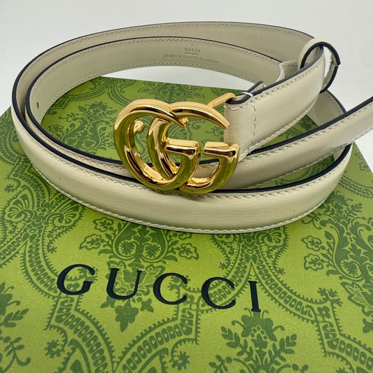 Gucci GG Belt White