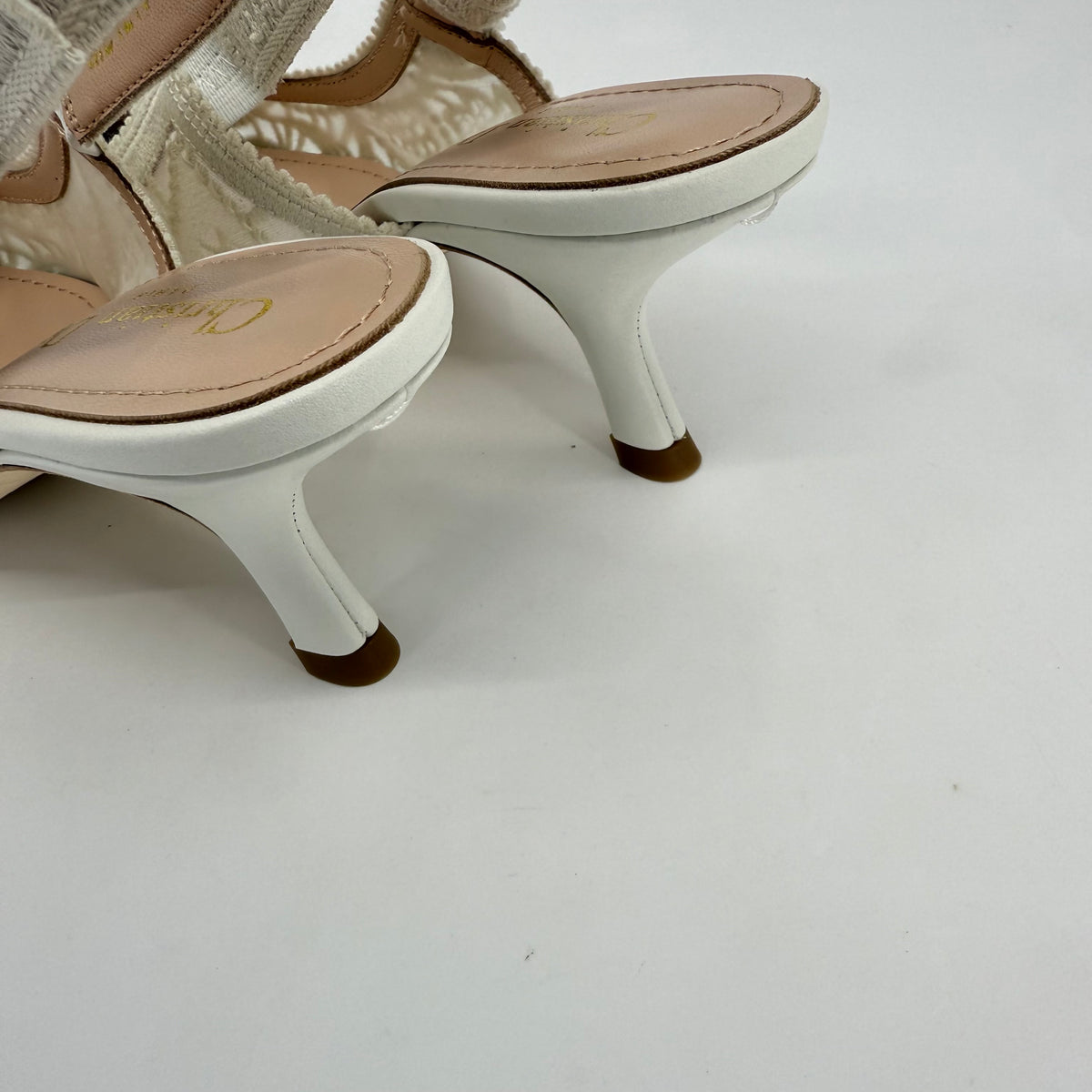 Christian Dior Lace Kitten Heels