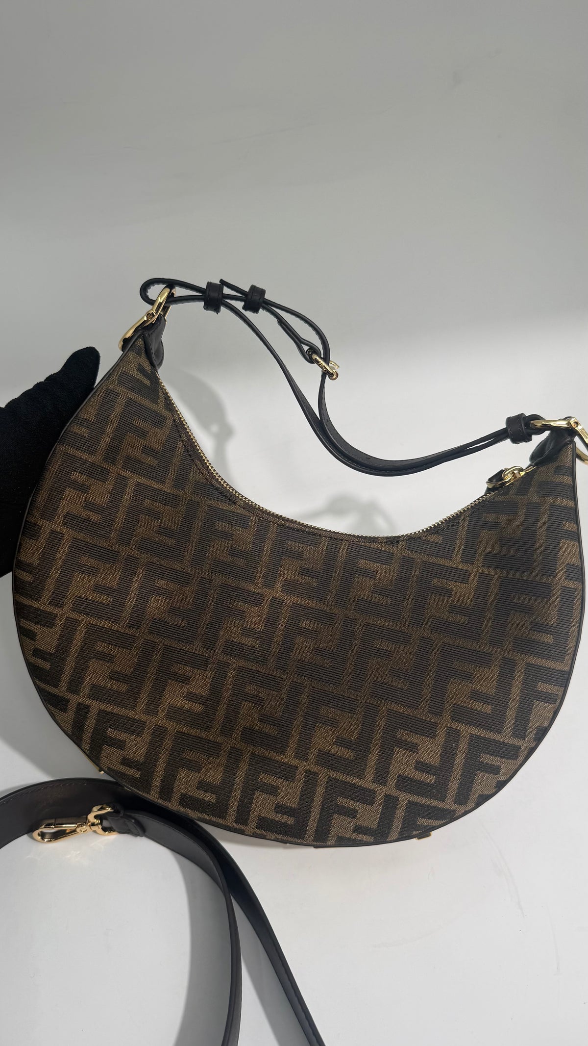 Fendigraphy Crossbody Baguette