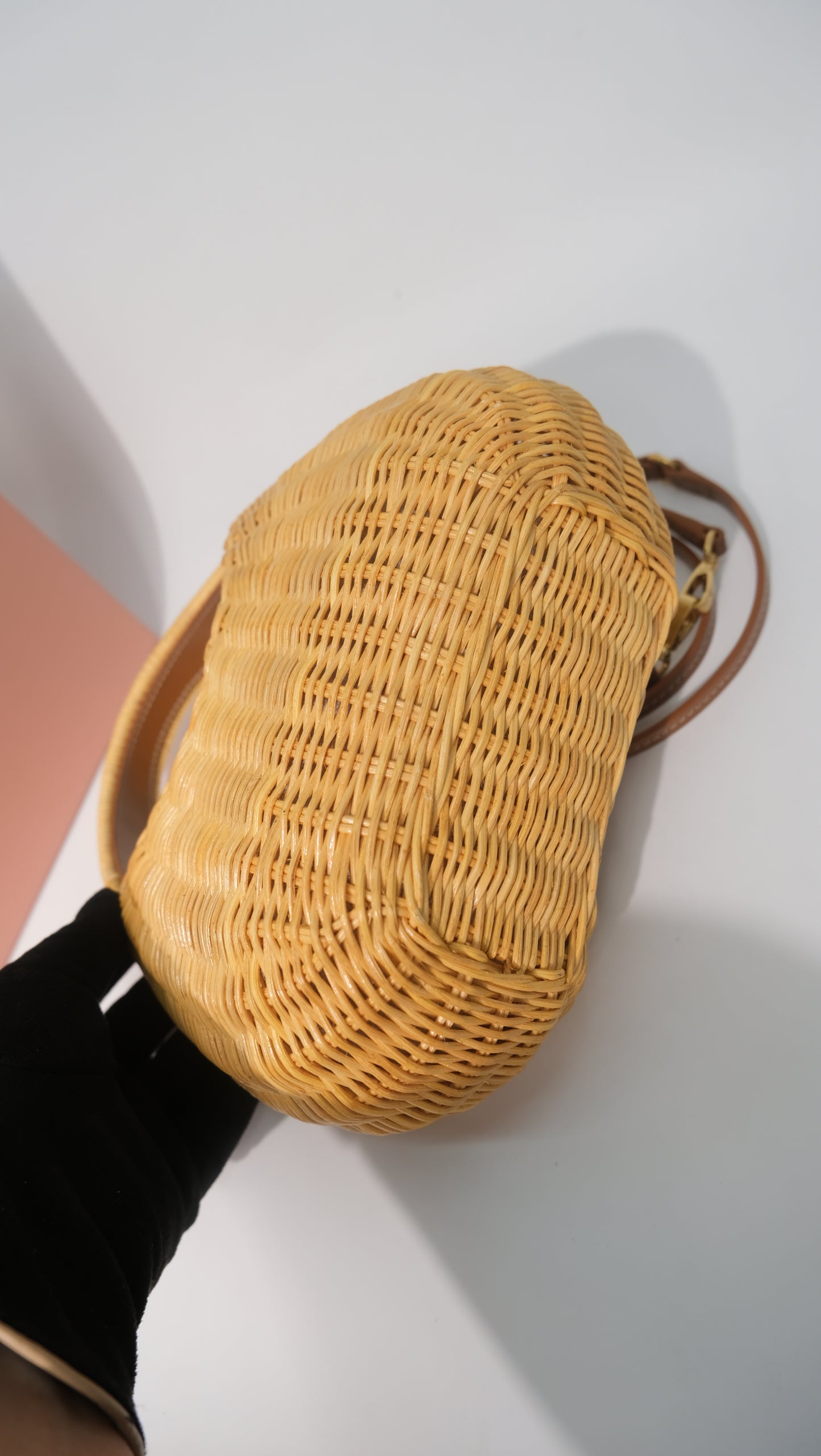 Miu Miu Wander Wicker Hobo Bag