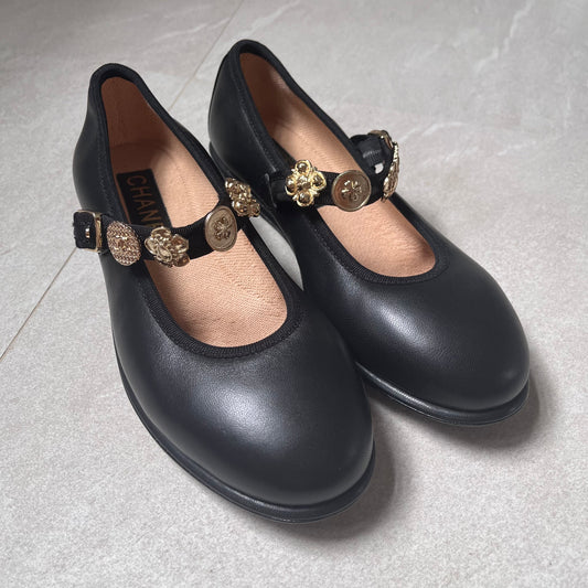 Chanel Mary Jane Ballet (with studs)