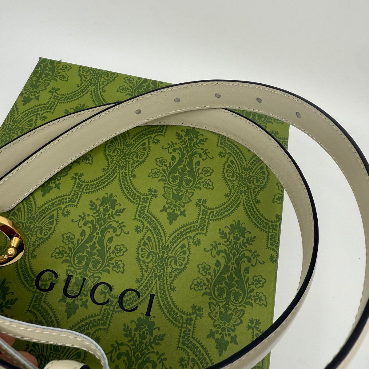 Gucci GG Belt White