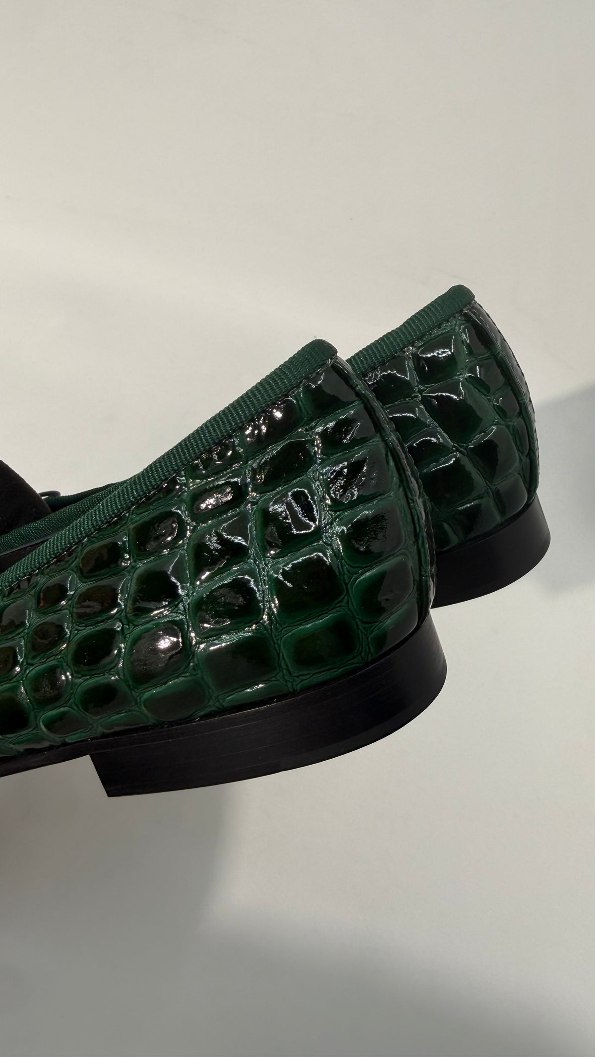 Chanel Croc Ballet Flats