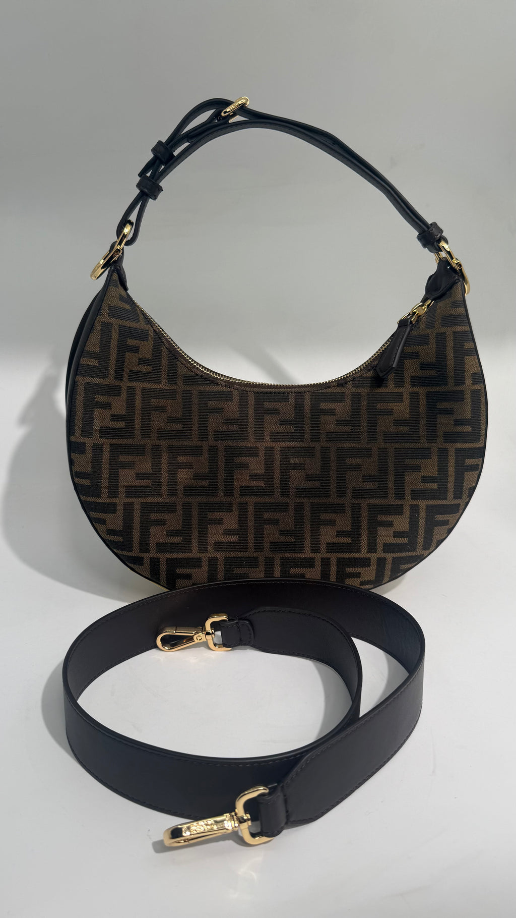 Fendigraphy Crossbody Baguette